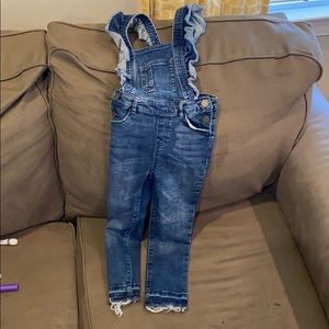 Ruffle Jean Overalls